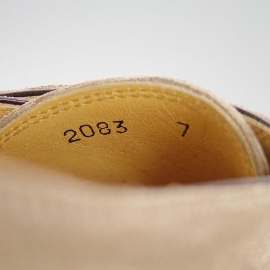 ほぼ未使用★(伊)DI MELLA/ディメッラ SIZE 7【★ダブルモンク/2083】スエード/薄茶/メンズ★f182