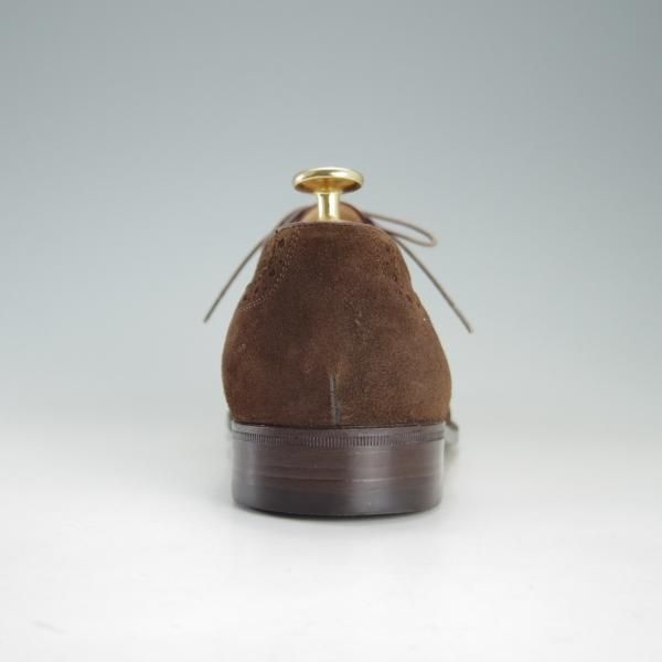 極上★(伊)サルヴァトーレ・フェラガモ 7EE【★フルブローグ/スエード】濃茶/メンズ/Salvatore Ferragamo★f184