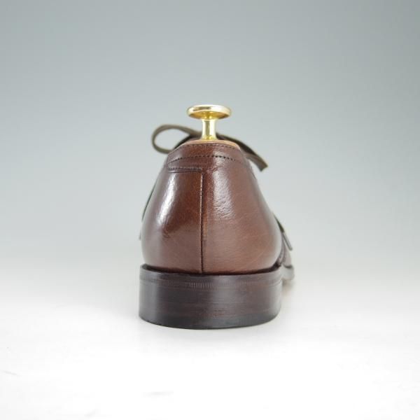 美品★(英)グレンソン 8.5EF【★フルブローグ/6293-29】グレインレザー/茶/メンズ/GRENSON★f185