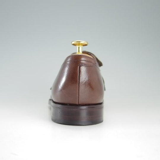 美品★(英)グレンソン 8.5EF【★フルブローグ/6293-29】グレインレザー/茶/メンズ/GRENSON★f185