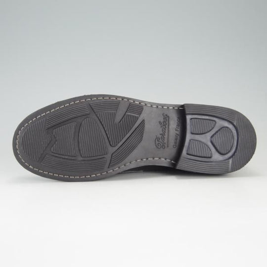 美品★パラブーツ SIZE 5.5【定価￥77,000-★コンビ仕様/DAX】ギャラクシーソール/コインローファー/カーフ×スエード/黒/Paraboot★f186