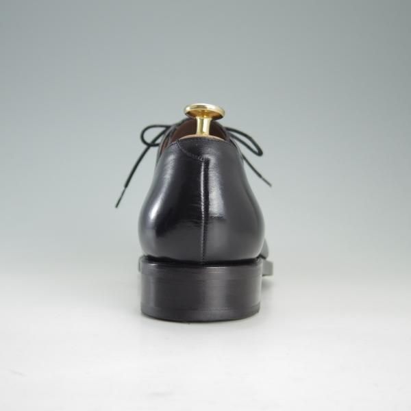 極美品★(スペイン製)カルミナ SIZE 6【定価￥72,600-★ストレートチップ/80386】RAINラスト/ボックスカーフ/黒/メンズ/CARMINA★f187