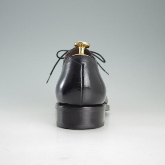 極美品★(スペイン製)カルミナ SIZE 6【定価￥72,600-★ストレートチップ/80386】RAINラスト/ボックスカーフ/黒/メンズ/CARMINA★f187