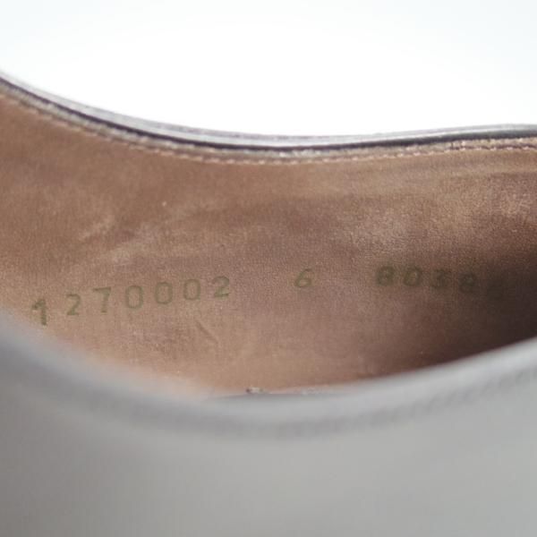 極美品★(スペイン製)カルミナ SIZE 6【定価￥72,600-★ストレートチップ/80386】RAINラスト/ボックスカーフ/黒/メンズ/CARMINA★f187