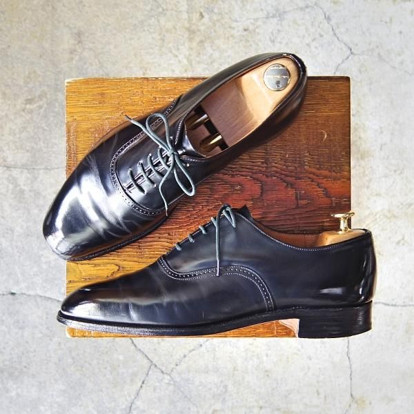 ★チャーチ 70F/UK7【旧チャーチ★ブックバインダーカーフ/73ラスト】RITZ/リッツ/3都市ロゴ/プレーントゥ/黒/メンズ/Church's★f192