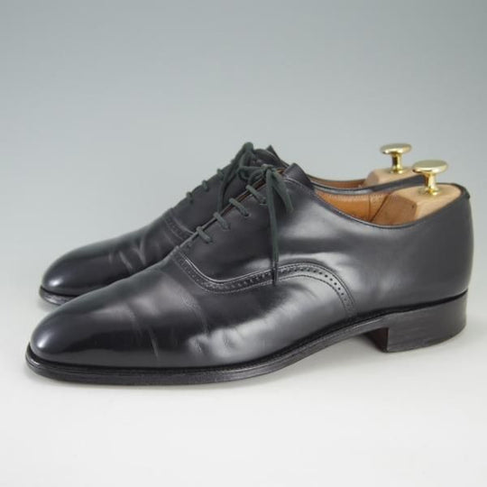 ★チャーチ 70F/UK7【旧チャーチ★ブックバインダーカーフ/73ラスト】RITZ/リッツ/3都市ロゴ/プレーントゥ/黒/メンズ/Church's★f192