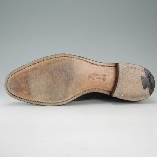 美品★チャーチ 80F/UK8【★ストレートチップ/DUBAI】136ラスト/5都市ロゴ/カーフ/黒/メンズ/Church's★f193