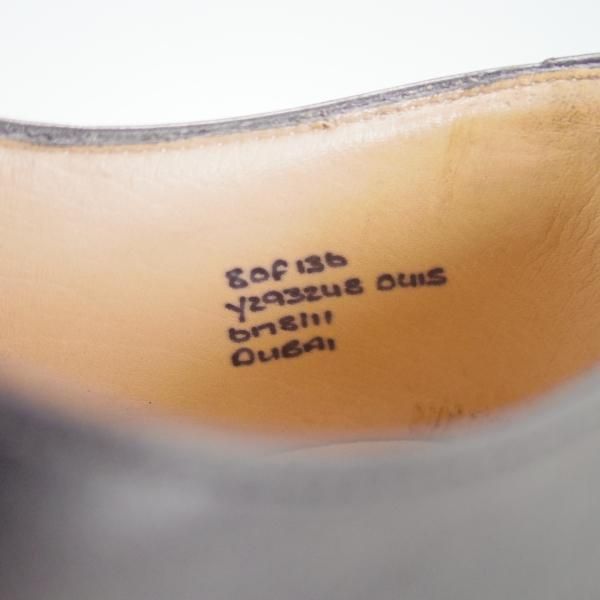 美品★チャーチ 80F/UK8【★ストレートチップ/DUBAI】136ラスト/5都市ロゴ/カーフ/黒/メンズ/Church's★f193