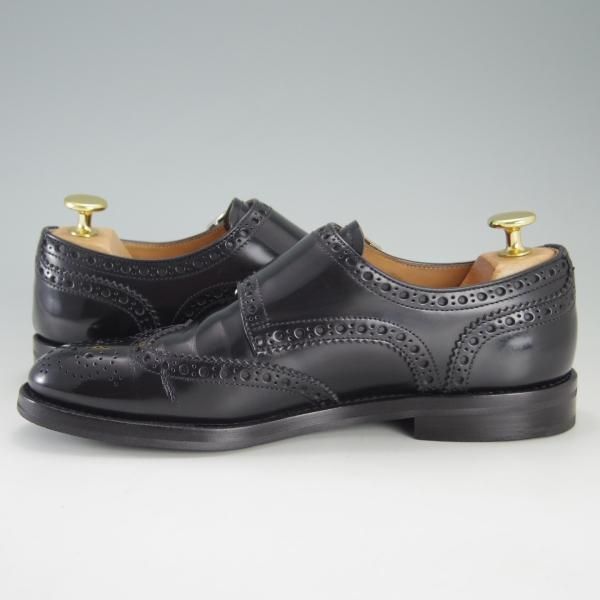 極上★チャーチ(レディース) SIZE 36【定価￥92,400-★ダブルモンク/LANA R】ポリッシュドバインダーカーフ/黒/Church's★f194