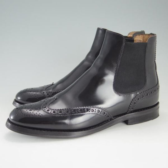 美品★チャーチ(レディース) SIZE 36【定価￥96,800-★KETSBY WG/サイドゴアブーツ】ポリッシュドバインダーカーフ/黒/Church's★f195