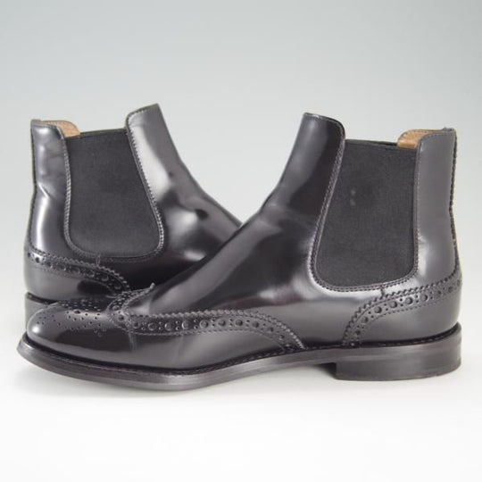美品★チャーチ(レディース) SIZE 36【定価￥96,800-★KETSBY WG/サイドゴアブーツ】ポリッシュドバインダーカーフ/黒/Church's★f195