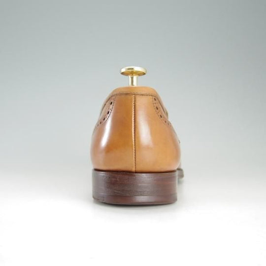 極上★クロケット&ジョーンズ UK9/US9.5D【★ブルックスブラザーズ別注/Peal&co】317ラスト/コインローファー/茶/Crockett&Jones★f197