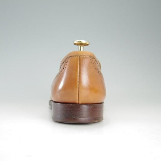 極上★クロケット&ジョーンズ UK9/US9.5D【★ブルックスブラザーズ別注/Peal&co】317ラスト/コインローファー/茶/Crockett&Jones★f197