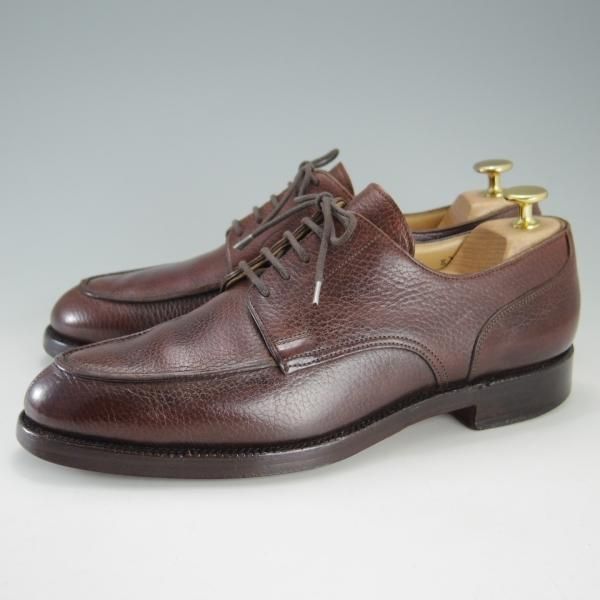 極上★クロケット&ジョーンズ UK7.5/US8D【貴重★ブルックスブラザーズ別注/Peal&co】325ラスト/Uチップ/茶/メンズ/Crockett&Jones★f198