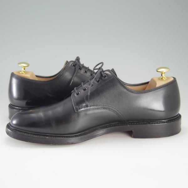 美品★クロケット&ジョーンズ UK9/US9.5D【★ラルフローレン別注/Ralph Lauren】プレーントゥ/カーフ/黒/メンズ/Crockett&Jones★f199