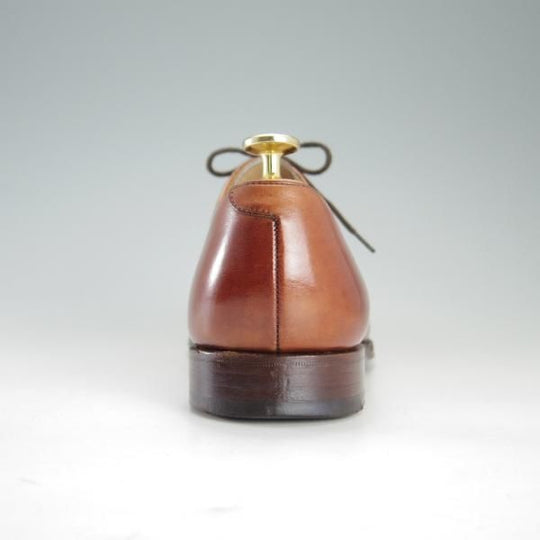 極上★クロケット&ジョーンズ 6E【定価￥86,900-★CONNAUGHT/ストレートチップ】236ラスト/カーフ/Chestnut/茶/Crockett&Jones★f200