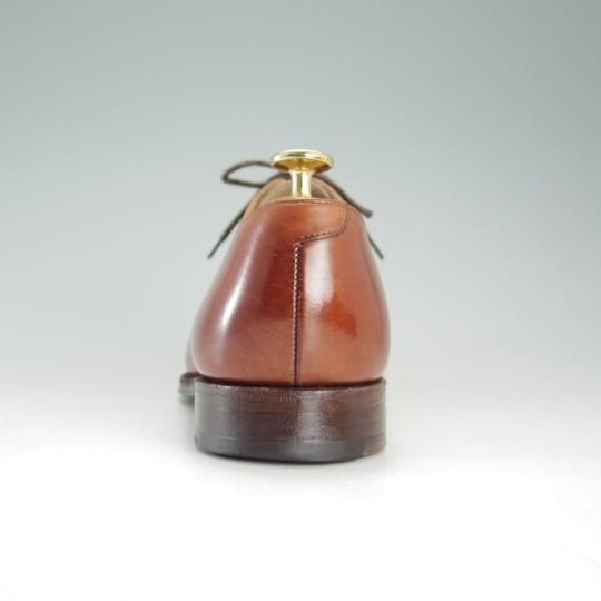 極上★クロケット&ジョーンズ 6E【定価￥86,900-★CONNAUGHT/ストレートチップ】236ラスト/カーフ/Chestnut/茶/Crockett&Jones★f200