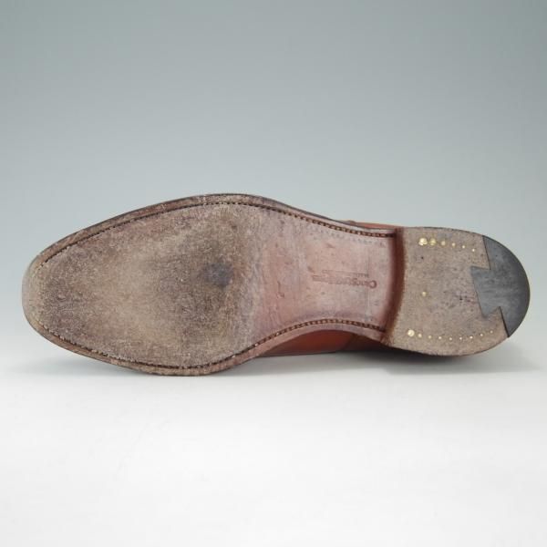 極上★クロケット&ジョーンズ 6E【定価￥86,900-★CONNAUGHT/ストレートチップ】236ラスト/カーフ/Chestnut/茶/Crockett&Jones★f200