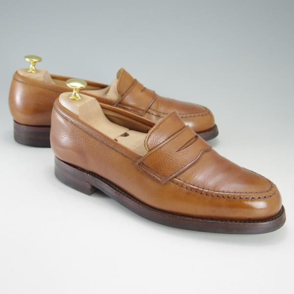 極上★クロケット&ジョーンズ 6E【定価￥83,600-★ダイナイトソール仕様/コインローファー】BOSTON/314ラスト/TAN/Crockett&Jones★f201