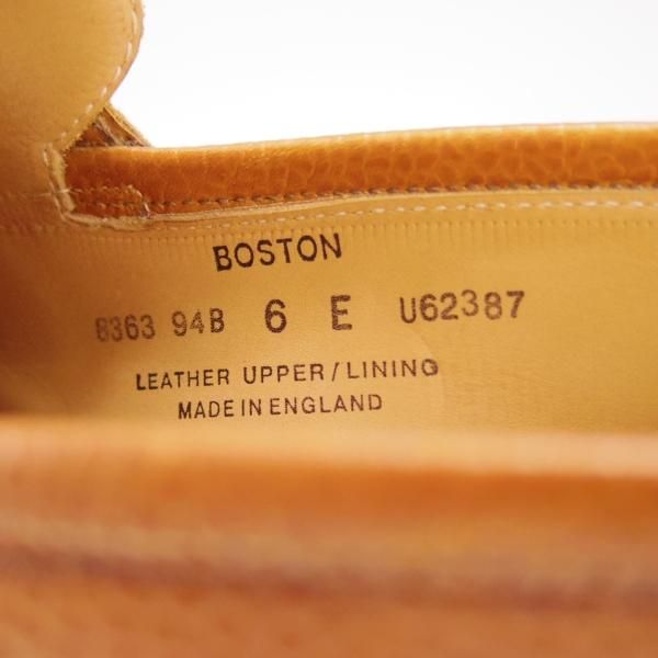 極上★クロケット&ジョーンズ 6E【定価￥83,600-★ダイナイトソール仕様/コインローファー】BOSTON/314ラスト/TAN/Crockett&Jones★f201