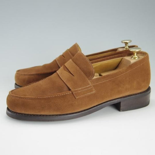 極美品★パラブーツ SIZE 6【定価￥72,600-★DAX/コインローファー】ダックス/ギャラクシーソール/スエード/茶/メンズ/Paraboot★f203