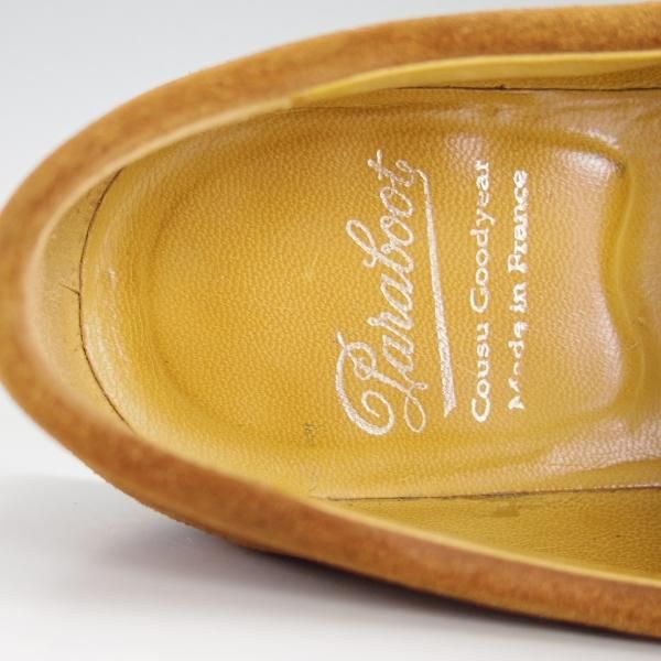 極美品★パラブーツ SIZE 6【定価￥72,600-★DAX/コインローファー】ダックス/ギャラクシーソール/スエード/茶/メンズ/Paraboot★f203
