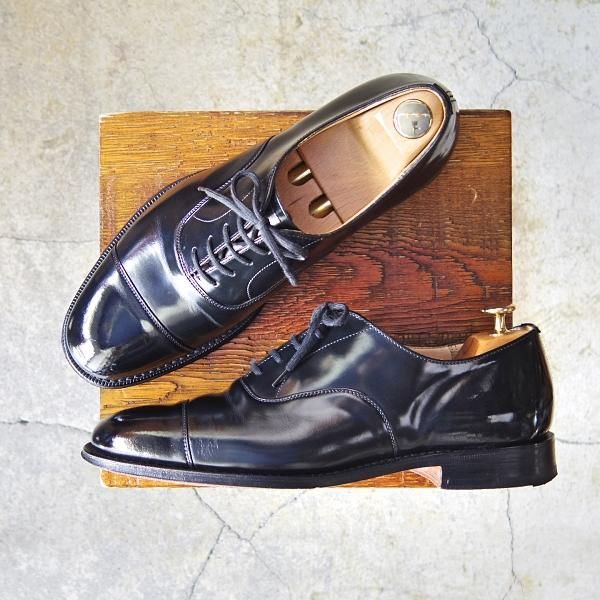 極上★チャーチ 70F/UK7【貴重100ラスト★コンサル同仕様/BALMORAL】ストレートチップ/ポリッシュドバインダーカーフ/黒/Church's★f205