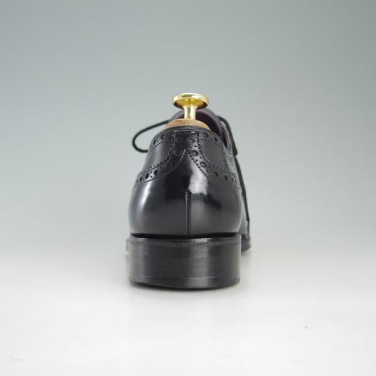 美品★(スペイン製)カルミナ SIZE 6【グッドイヤーウェルテッド製法★フルブローグ】カーフ/黒/メンズ/CARMINA★f206