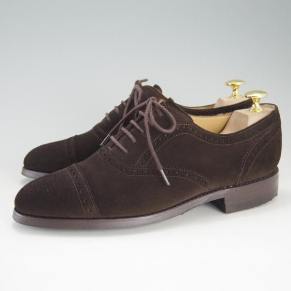 極上★ロイドフットウェア 5.5E【ダイナイトソール仕様★(英)BARKER製/バーカー】Vシリーズ/セミブローグ/スエード/Lloyd Footwear★f207