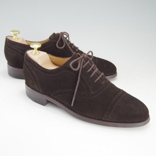 極上★ロイドフットウェア 5.5E【ダイナイトソール仕様★(英)BARKER製/バーカー】Vシリーズ/セミブローグ/スエード/Lloyd Footwear★f207