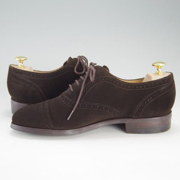 極上★ロイドフットウェア 5.5E【ダイナイトソール仕様★(英)BARKER製/バーカー】Vシリーズ/セミブローグ/スエード/Lloyd Footwear★f207