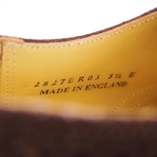 極上★ロイドフットウェア 5.5E【ダイナイトソール仕様★(英)BARKER製/バーカー】Vシリーズ/セミブローグ/スエード/Lloyd Footwear★f207