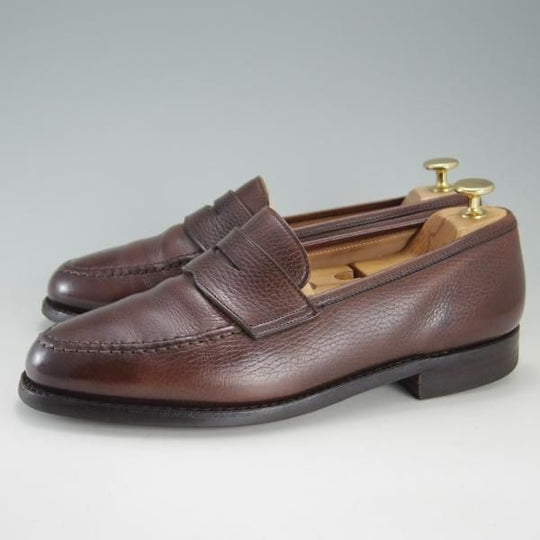 極上★クロケット&ジョーンズ 7E【定価￥83,600-★ダイナイトソール仕様/コインローファー】BOSTON/314ラスト/濃茶/Crockett&Jones★f209