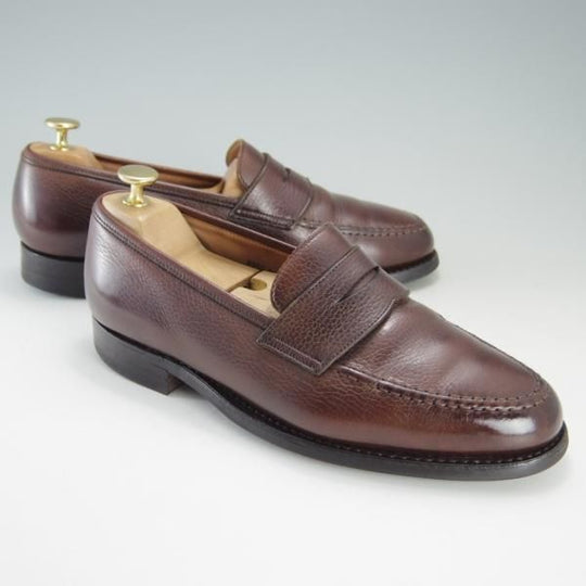 極上★クロケット&ジョーンズ 7E【定価￥83,600-★ダイナイトソール仕様/コインローファー】BOSTON/314ラスト/濃茶/Crockett&Jones★f209