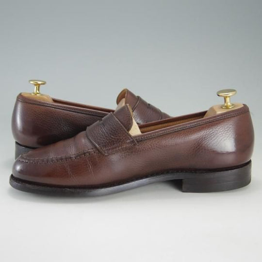 極上★クロケット&ジョーンズ 7E【定価￥83,600-★ダイナイトソール仕様/コインローファー】BOSTON/314ラスト/濃茶/Crockett&Jones★f209