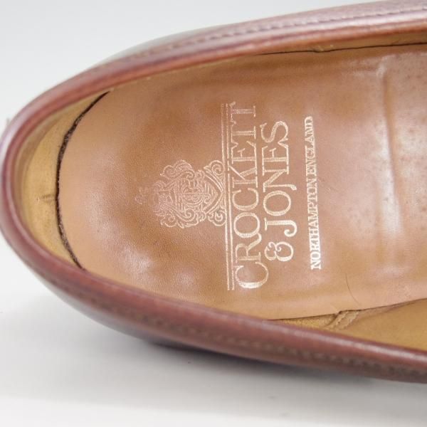 極上★クロケット&ジョーンズ 7E【定価￥83,600-★ダイナイトソール仕様/コインローファー】BOSTON/314ラスト/濃茶/Crockett&Jones★f209