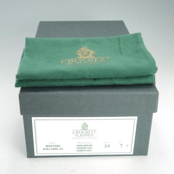 極上★クロケット&ジョーンズ 7E【定価￥83,600-★ダイナイトソール仕様/コインローファー】BOSTON/314ラスト/濃茶/Crockett&Jones★f209