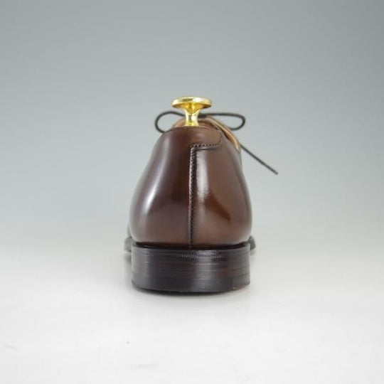 極美品★クロケット&ジョーンズ 6.5E【定価￥83,600-★HALLAM/ストレートチップ】348ラスト/カーフ/濃茶/メンズ/Crockett&Jones★f210