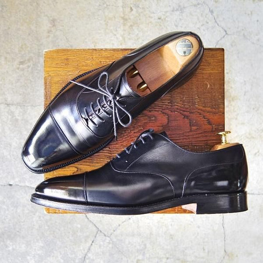 美品★(英)チーニー 9F【貴重★ユナイテッドアローズ別注/ストレートチップ】カーフ/黒/メンズ/UNITED ARROWS/CHEANEY★f211