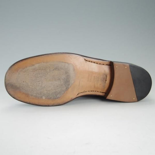 美品★(伊)タニノクリスチー SIZE 7.5【貴重★3段コバ仕様/サイドゴアブーツ】カーフ/濃茶/メンズ/TANINO CRISCI★f214