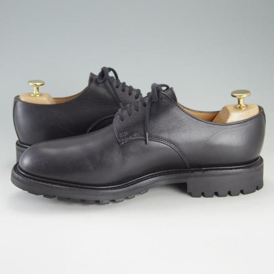 ほぼ試着程度★(英)アルフレッド・サージェント SIZE 7【コマンドソール仕様★プレーントゥ/MAINE 2】カーフ/黒/Alfred Sargent★f216