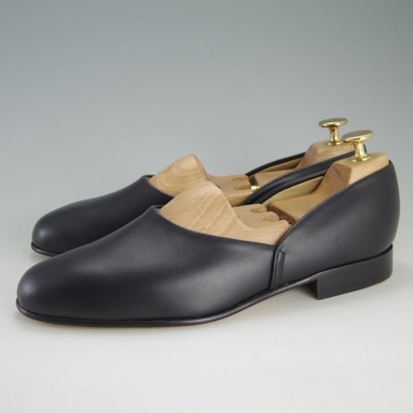 新品★トリッカーズ SIZE 6【定価￥50,600-★ルームシューズ/STIRLING】スターリン/スリッポン/カーフ/黒/メンズ/Tricker's★f217