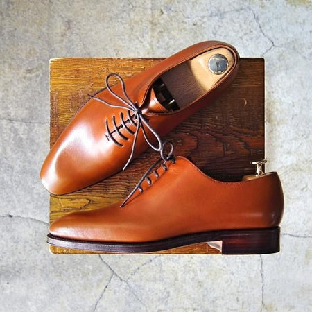 新品★(スペイン製)カルミナ SIZE 6【モデル定価￥72,600-★ホールカット/910】RAINラスト/カーフ/茶/メンズ/CARMINA★f218