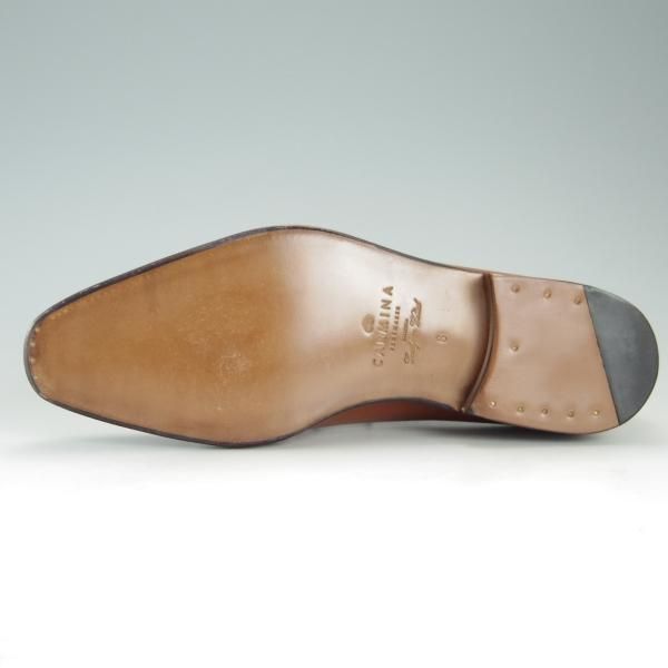 新品★(スペイン製)カルミナ SIZE 6【モデル定価￥72,600-★ホールカット/910】RAINラスト/カーフ/茶/メンズ/CARMINA★f218