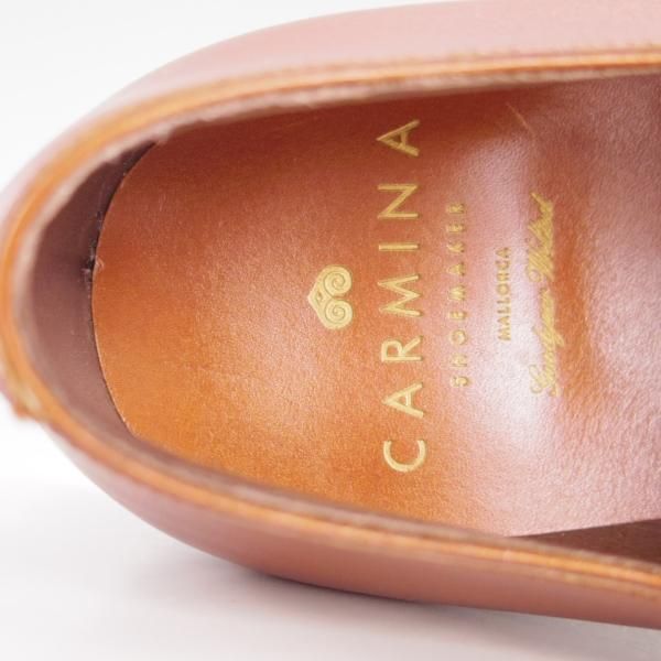 新品★(スペイン製)カルミナ SIZE 6【モデル定価￥72,600-★ホールカット/910】RAINラスト/カーフ/茶/メンズ/CARMINA★f218