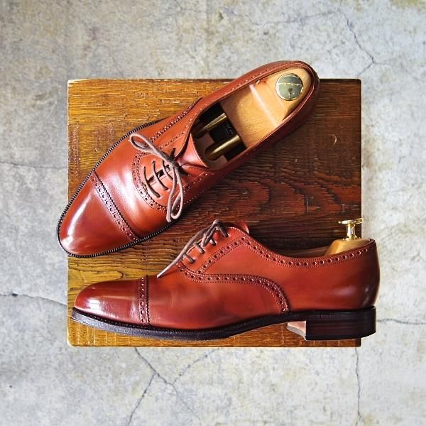 極上★(スペイン製)カルミナ(レディース) SIZE 6【定価￥66,960-★トレーディングポスト別注/クォーターブローグ】1200/茶/CARMINA★f219