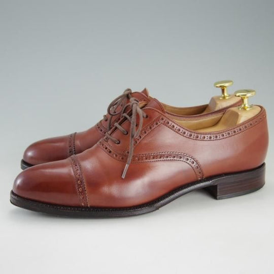 極上★(スペイン製)カルミナ(レディース) SIZE 6【定価￥66,960-★トレーディングポスト別注/クォーターブローグ】1200/茶/CARMINA★f219