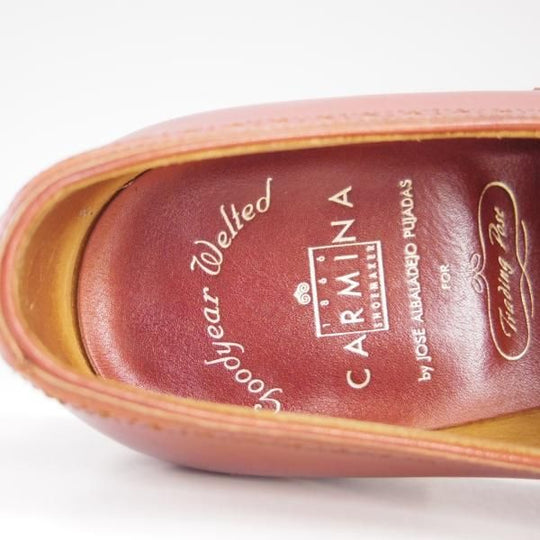 極上★(スペイン製)カルミナ(レディース) SIZE 6【定価￥66,960-★トレーディングポスト別注/クォーターブローグ】1200/茶/CARMINA★f219