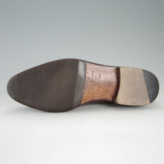 極上★(スペイン製)カルミナ SIZE 6.5【定価￥72,600-★コインローファー/923】FORESTラスト/カーフ/MARRON/濃茶/メンズ/CARMINA★f220