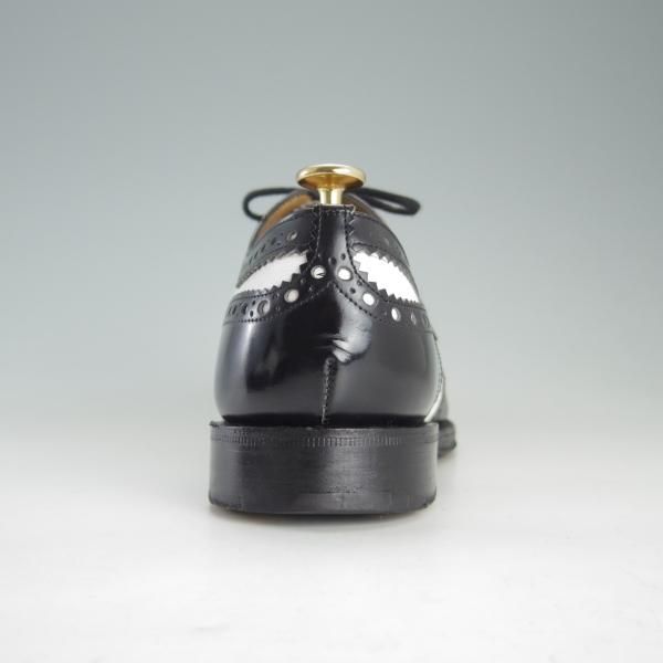 極上★チャーチ 65G/UK6.5【貴重100ラスト★スペクテイターシューズ/BARLOW】4都市ロゴ/フルブローグ/黒×白/メンズ/Church's★f221